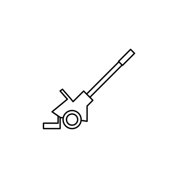 Kanone militärische Linie Symbol — Stockvektor