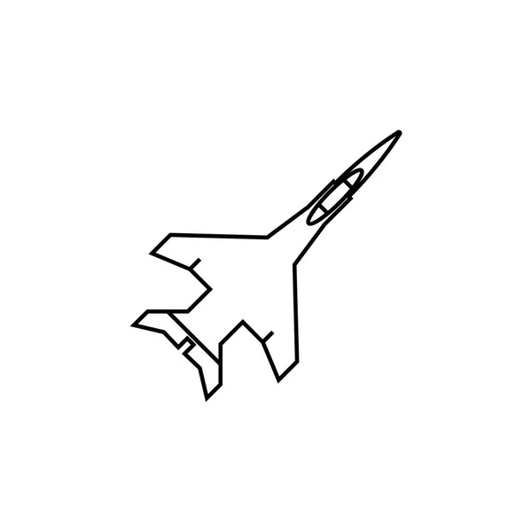 Aircraft jet line icon — Stock Vector