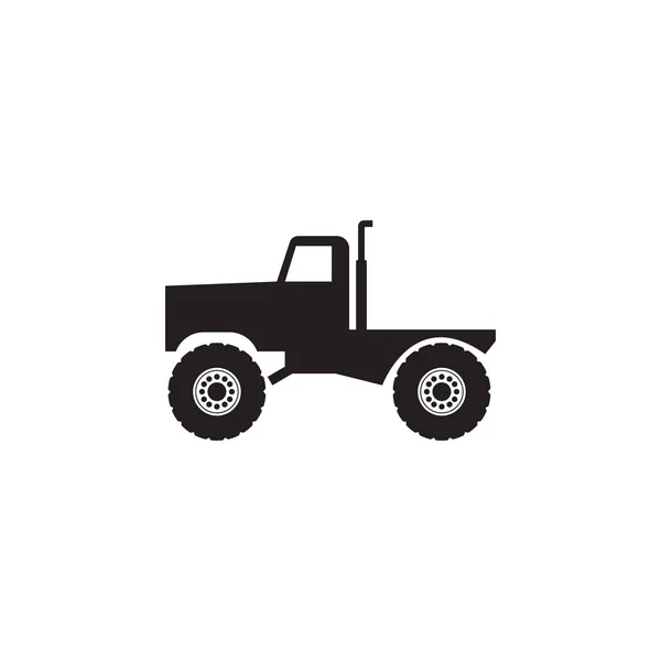 Monstruo camiones icono. Monster Trucks elemento icono. Icono de diseño gráfico de calidad premium. Señales para bebés, esbozar el icono de la colección de símbolos para sitios web, diseño web, aplicación móvil — Vector de stock