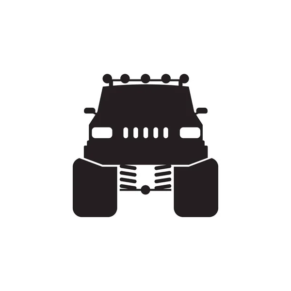 Icono de pista de carreras. Monster Trucks elemento icono. Icono de diseño gráfico de calidad premium. Señales para bebés, esbozar el icono de la colección de símbolos para sitios web, diseño web, aplicación móvil — Archivo Imágenes Vectoriales