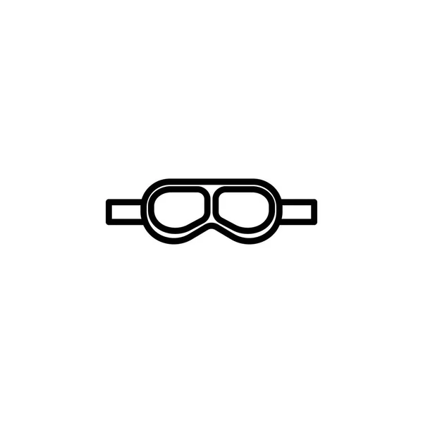 Icône de lunettes de moto. Élément de moto pour concept mobile et illustration d'applications web. Icône de ligne mince pour la conception et le développement de site Web, développement d'applications. Icône Premium — Image vectorielle
