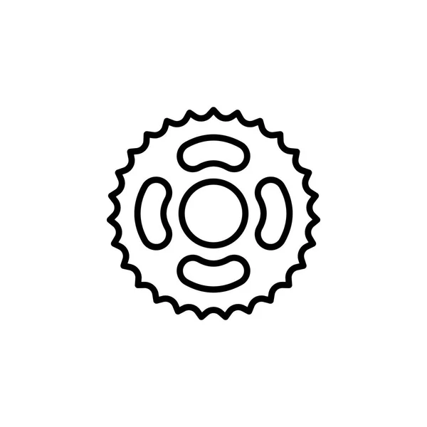 アスタリスク自転車アイコン。モバイルコンセプトとWebアプリのイラストのためのバイクの要素。ウェブサイトのデザインと開発、アプリ開発のための細い線のアイコン。プレミアムアイコン — ストックベクタ