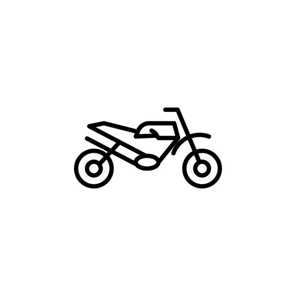 Icono de la motocicleta. Elemento de moto para concepto móvil e ilustración de aplicaciones web. Icono de línea delgada para el diseño y desarrollo de sitios web, desarrollo de aplicaciones. Icono Premium — Vector de stock