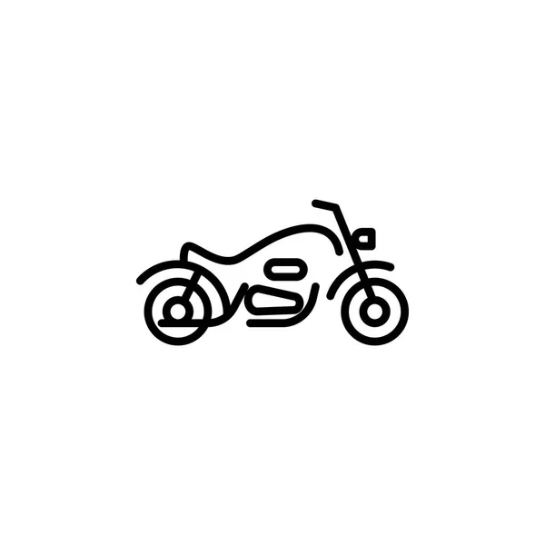 Motosiklet simgesi. Mobil konsept ve web uygulamaları illüstrasyon için motosiklet unsuru. Web sitesi tasarımı ve geliştirme, uygulama geliştirme için ince çizgi simgesi. Premium simgesi — Stok Vektör