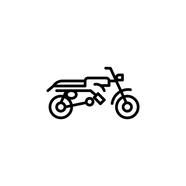 Икона мотоцикла. Элемент мотоцикла для мобильных концепций и иллюстраций веб-приложений. Тонкая линия иконки для дизайна и разработки веб-сайтов, разработки приложений. Значок Premium — стоковый вектор