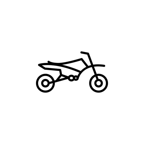 Motorrad-Ikone. Element des Motorrads für mobile Konzepte und Web-Apps Illustration. Thin Line Icon für Website-Design und -Entwicklung, App-Entwicklung. Premiumsymbol — Stockvektor