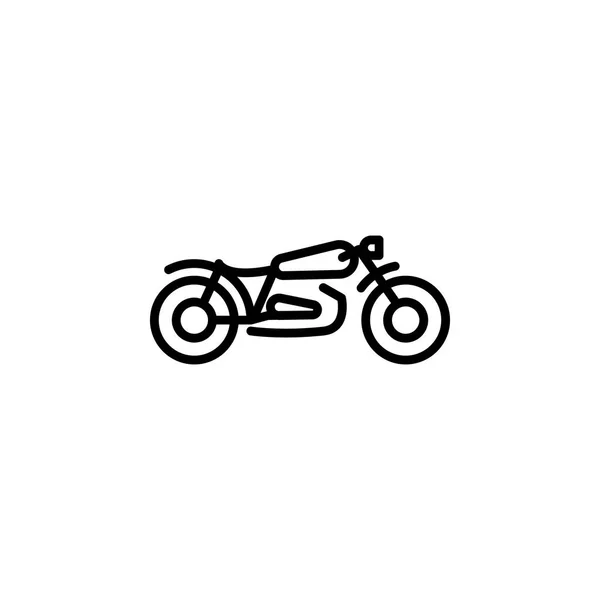 Icono de la motocicleta. Elemento de moto para concepto móvil e ilustración de aplicaciones web. Icono de línea delgada para el diseño y desarrollo de sitios web, desarrollo de aplicaciones. Icono Premium — Vector de stock