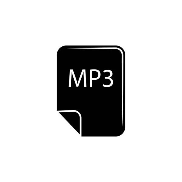 Icono de archivo mp3. Elemento del icono de la música. Icono de diseño gráfico de calidad premium. Signos y símbolos icono de colección para sitios web, diseño web, aplicación móvil — Vector de stock