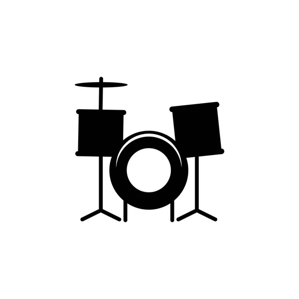 Het pictogram drums. Element van muziek icoon. Premium kwaliteit grafisch ontwerp pictogram. Tekenen en symbolen collectie icoon voor websites, webdesign, mobiele app — Stockvector