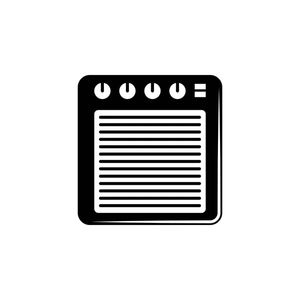 Audio versterker icoon. Element van muziek icoon. Premium kwaliteit grafisch ontwerp pictogram. Tekenen en symbolen collectie icoon voor websites, webdesign, mobiele app — Stockvector