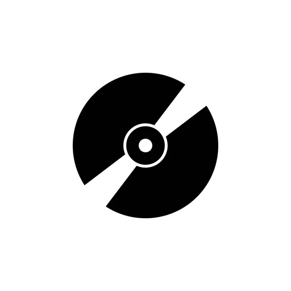 Musik-Disk-Symbol. Element der Musik-Ikone. Premium-Qualität Grafikdesign-Ikone. Symbolsammlung für Webseiten, Webdesign, mobile App — Stockvektor