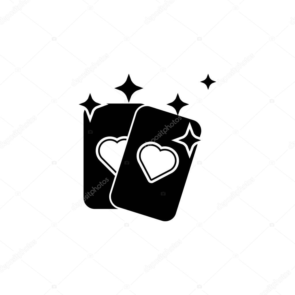 fortune-telling card icon.Element of popular magic icon. Premium quality graphic design. Signs, symbols collection icon for websites, web design, on white background