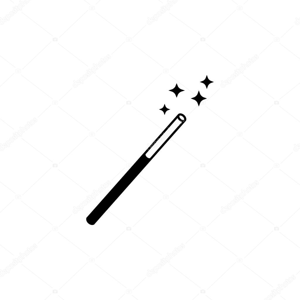 Magic wand icon.Element of popular magic icon. Premium quality graphic design. Signs, symbols collection icon for websites, web design, on white background