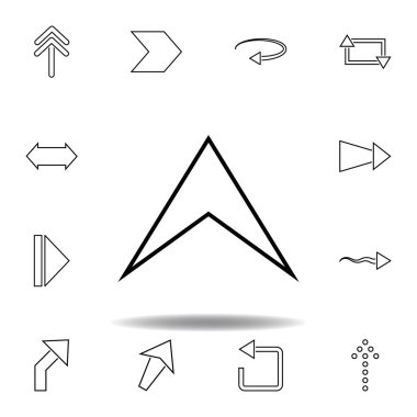 imleç simgesi. Web sitesi tasarımı ve geliştirme, uygulama geliştirme için ince çizgi simgesi. Beyaz arka plan üzerinde sigorta primi simgesi