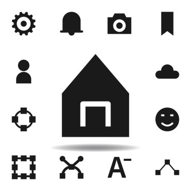 Kullanıcı Web sitesi evi simgesi. Web illüstrasyon simgeleri kümesi. işaretler, semboller Web, logo, mobil uygulama, ui, UX için kullanılabilir