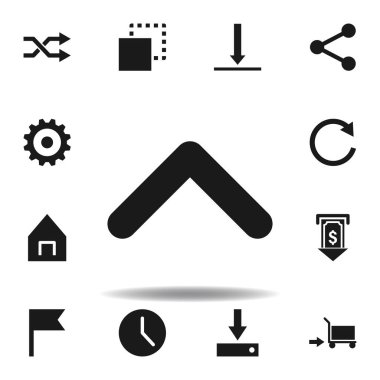 Kullanıcı ok yukarı simge. Web illüstrasyon simgeleri kümesi. işaretler, semboller Web, logo, mobil uygulama, ui, UX için kullanılabilir
