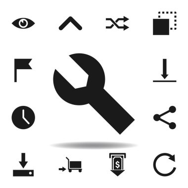 Kullanıcı yapılandırma yapı simgesi. Web illüstrasyon simgeleri kümesi. işaretler, semboller Web, logo, mobil uygulama, ui, UX için kullanılabilir