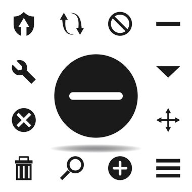 Kullanıcı silme iptal simgesi. Web illüstrasyon simgeleri kümesi. işaretler, semboller Web, logo, mobil uygulama, ui, UX için kullanılabilir