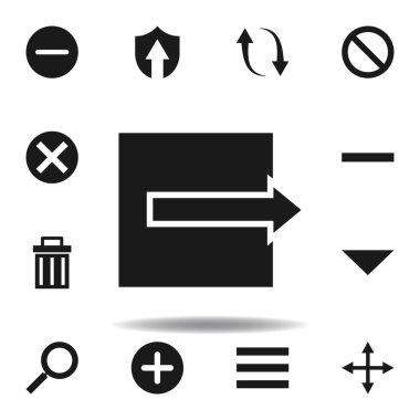 Kullanıcı oturum kapatma bırakın simgesi. Web illüstrasyon simgeleri kümesi. işaretler, semboller Web, logo, mobil uygulama, ui, UX için kullanılabilir