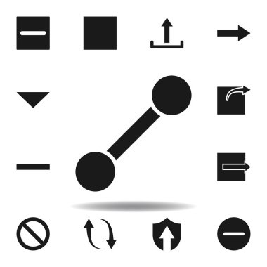 Kullanıcı satırı yolu simgesi. Web illüstrasyon simgeleri kümesi. işaretler, semboller Web, logo, mobil uygulama, ui, UX için kullanılabilir