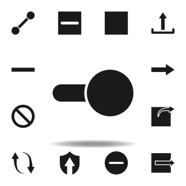 Güç simgesine geçiş yapın. Web illüstrasyon simgeleri kümesi. işaretler, semboller Web, logo, mobil uygulama, ui, UX için kullanılabilir