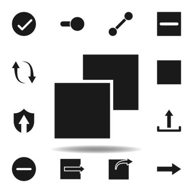 Kullanıcı düzeni katmanı simgesi. Web illüstrasyon simgeleri kümesi. işaretler, semboller Web, logo, mobil uygulama, ui, UX için kullanılabilir