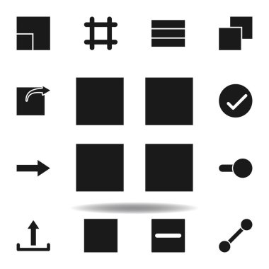 Kullanıcı düzeni kılavuz simgesi. Web illüstrasyon simgeleri kümesi. işaretler, semboller Web, logo, mobil uygulama, ui, UX için kullanılabilir