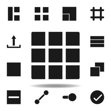 Kullanıcı düzeni kılavuz simgesi. Web illüstrasyon simgeleri kümesi. işaretler, semboller Web, logo, mobil uygulama, ui, UX için kullanılabilir