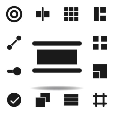 Kullanıcı dağıtma Hizalama simgesi. Web illüstrasyon simgeleri kümesi. işaretler, semboller Web, logo, mobil uygulama, ui, UX için kullanılabilir