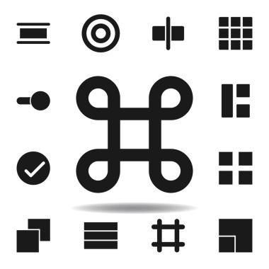 Kullanıcı komut cmd simgesi. Web illüstrasyon simgeleri kümesi. işaretler, semboller Web, logo, mobil uygulama, ui, UX için kullanılabilir