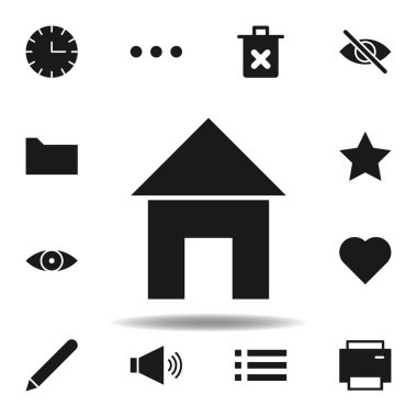 Kullanıcı Web sitesi evi simgesi. Web illüstrasyon simgeleri kümesi. işaretler, semboller Web, logo, mobil uygulama, ui, UX için kullanılabilir