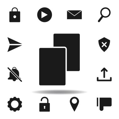 modern güvenlik kopyası simgesi. Web illüstrasyon simgeleri kümesi. işaretler, semboller Web, logo, mobil uygulama, ui, UX için kullanılabilir