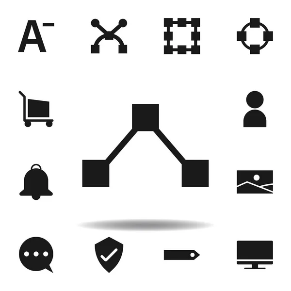 Utilisateur site ancre icône. ensemble d'icônes d'illustration web. signes, symboles peuvent être utilisés pour le web, logo, application mobile, UI, UX — Image vectorielle