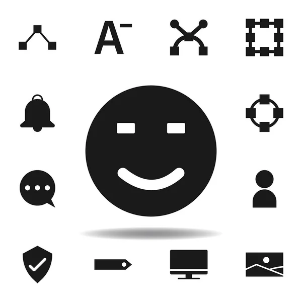 Icono de sonrisa del sitio web del usuario. conjunto de iconos de ilustración web. signos, símbolos se pueden utilizar para la web, logotipo, aplicación móvil, interfaz de usuario, UX — Vector de stock