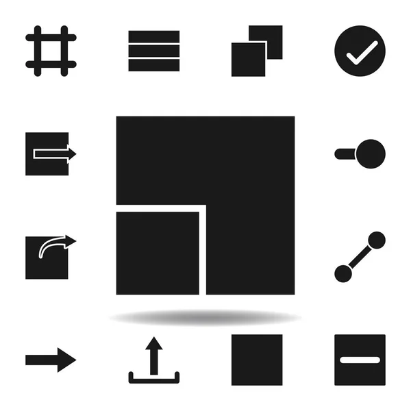 Ikona siatki zmiany rozmiaru użytkownika. zestaw ikon ilustracji internetowych. znaki, symbole mogą być używane do Internetu, logo, aplikacja mobilna, UI, UX — Wektor stockowy
