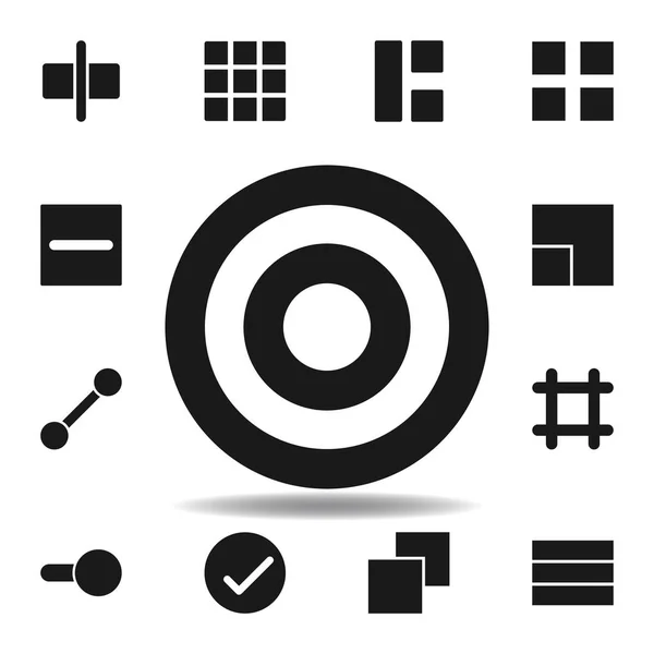 Knapp ikon för användaralternativ. uppsättning webb illustration ikoner. tecken, symboler kan användas för webb, logo, mobilapp, UI, UX — Stock vektor