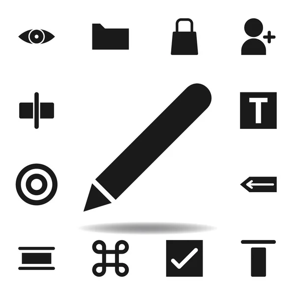 Felhasználói webhely tollikonját. webes illusztrációs ikonok halmazát. jeleket, szimbólumokat lehet használni a weben, logó, mobil alkalmazás, UI, UX — Stock Vector