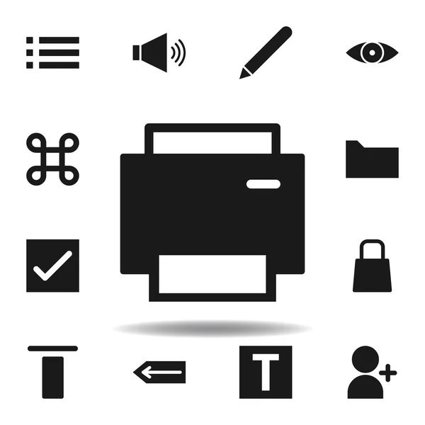 Icona della stampante del sito web dell'utente. set di icone di illustrazione web. segni, simboli possono essere utilizzati per il web, logo, app mobile, UI, UX — Vettoriale Stock