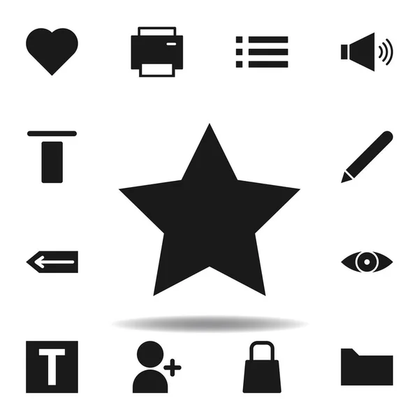 Utente icona stella del sito web. set di icone di illustrazione web. segni, simboli possono essere utilizzati per il web, logo, app mobile, UI, UX — Vettoriale Stock