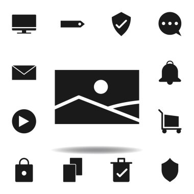 resim web sitesi Galerisi simgesi. Web illüstrasyon simgeleri kümesi. işaretler, semboller Web, logo, mobil uygulama, ui, UX için kullanılabilir