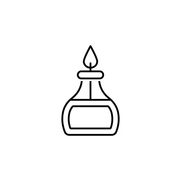 Burner icon. Element of science illustration. Thin line illustration for website design and development, app development. Premium outline icon — Stock Vector