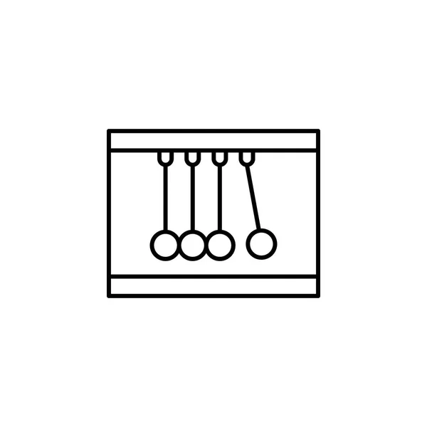 Icona newton. Elemento di illustrazione scientifica. Illustrazione linea sottile per la progettazione e lo sviluppo di siti web, lo sviluppo di app. Icona contorno Premium — Vettoriale Stock