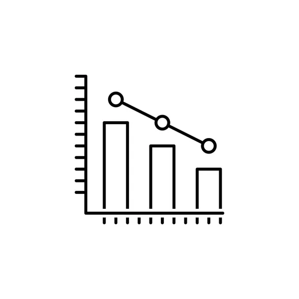 Estadísticas, icono de datos. Elemento de ilustración científica. Ilustración de línea delgada para el diseño y desarrollo de sitios web, desarrollo de aplicaciones. Icono de esquema premium — Archivo Imágenes Vectoriales