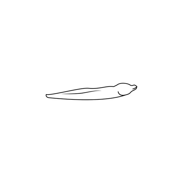 Moray eels icon.Element of popular sea animals icon. Premium quality graphic design. Signs, symbols collection icon for websites, web design, — Stock Vector