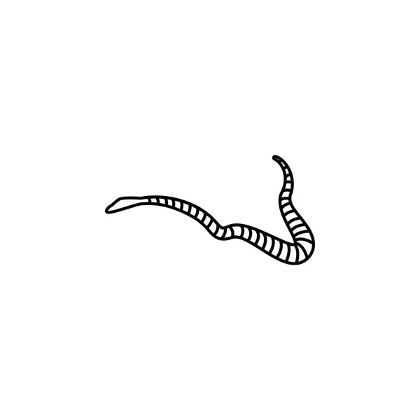 Icono de serpiente de mar.Elemento del icono de animales marinos populares. Diseño gráfico de primera calidad. Signos, icono de colección de símbolos para sitios web, diseño web , — Vector de stock