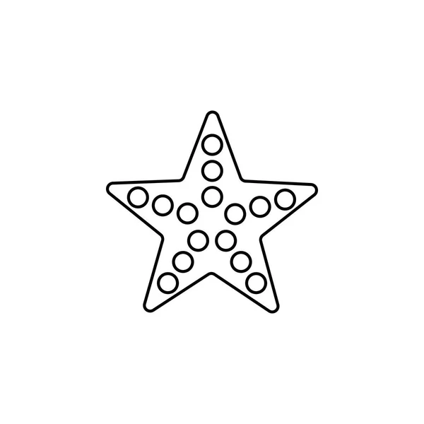 Tengeri csillag ikonra. Eleme a népszerű tengeri állatok ikonra. Kiváló minőségű grafikai tervezés. Jelek, szimbólumok gyűjtemény ikon weboldalak, web design, — Stock Vector