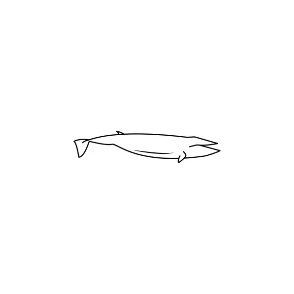 クジラのアイコン。人気の海の動物のアイコンの要素。プレミアム品質のグラフィックデザイン。看板、ウェブサイトのシンボルコレクションアイコン、ウェブデザイン, — ストックベクタ