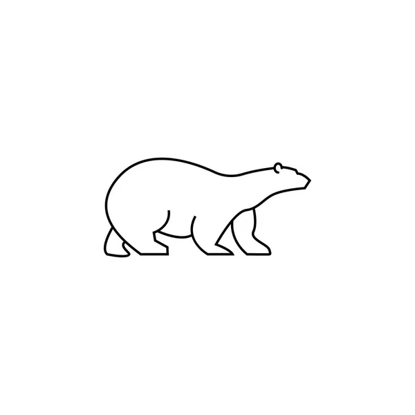 Icono del oso polar.Elemento del icono de animales marinos populares. Diseño gráfico de primera calidad. Signos, icono de colección de símbolos para sitios web, diseño web , — Archivo Imágenes Vectoriales