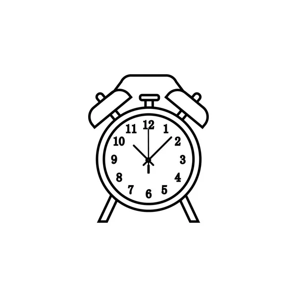 Pictogram alarm clock. Klokpictogram. Hoogwaardig grafisch ontwerp. Tekenen, symbolen collectie, eenvoudig icoon voor websites, webdesign, mobiele app — Stockvector