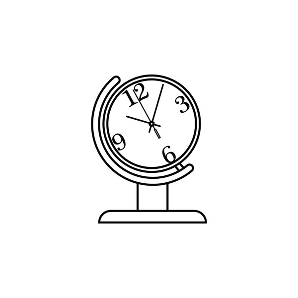 Globo mesa reloj línea icono. Icono del Reloj. Diseño gráfico de primera calidad. Signos, colección de símbolos, icono simple para sitios web, diseño web, aplicación móvil — Vector de stock